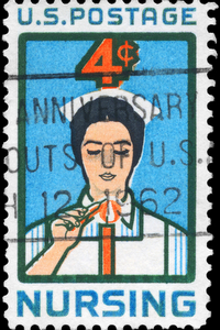 Nurse Stamp - Nursing Throughout History